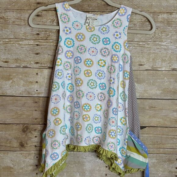 MATILDA JANE ITS A WONDERFUL PARADE CLASSIC COLORFUL PINWHEEL TRAPEZE TUNIC TOP - Picture 4 of 4